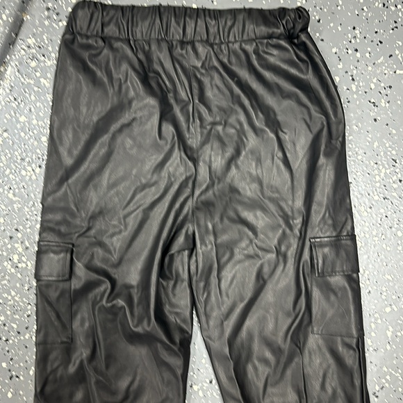 Faux leather joggers - Picture 5 of 5